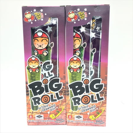 Taokaenoi Grill Seaweed Roll- BBQ Sauce 3g 6Packets X2