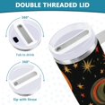 thumbnail image 3 of Yayeee 40oz Stainless Steel Tumbler with Straw and Handle Double-Wall Insulated Travel Water Bottle, Sun Moon and Stars Pattern, 3 of 8