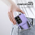 thumbnail image 6 of Dteck Case for Samsung Galaxy S22 Ultra with Stand, Hybrid Dual Layer Heavy Duty Military Grade Armor Defender Sleek Touch Protective Phone Cover Work with Magnetic Car Holder,Purple, 6 of 7