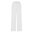 thumbnail image 5 of GiLiling Girls Linen 2 Piece Outfit Sleeveless V-Neck Top and Loose High Waisted Summer Pants Set (White, 3-4 Years), 5 of 7
