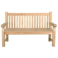 thumbnail image 1 of Devonshire 3-Seater Extra Thick Bench With Flower Handcrafted, 1 of 3