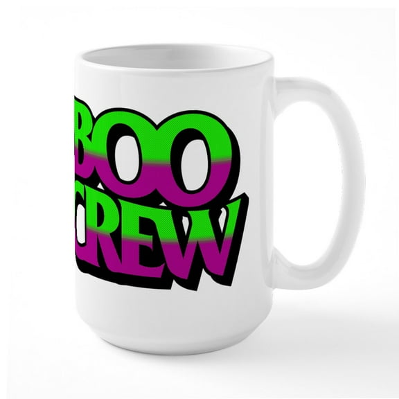 CafePress - Boo Crew - 15 oz Ceramic Large White Novelty Mug