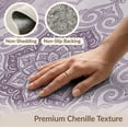 thumbnail image 6 of ODIKA Purple Plum Lilac Grey Ornamental Swirling Traditional Pink Mauve for Master Suite, California King, Under Bed, Foldable Easy Care, 6 of 7