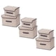 thumbnail image 3 of 3 juegos de cajas de almacenamiento plegables con tapa, organizador de ropa para armario., 3 of 7