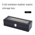 thumbnail image 4 of FLAMEEN 6Grid Watch PU Leather Display Case Storage Jewellery Box Bracelet Tray Holder,Warch Display Box,Watch Box, 4 of 8