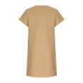 thumbnail image 7 of Delliss Girl's Fashion Summer Slim Fit Short Sleeve V Neck Dress 5-13 Years, 7 of 7