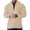 Khaki, variant on Mens Pique Shirts Solid Color Zipper Lapel Long Sleeved Mens Knit Tops,Black,L