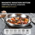 thumbnail image 6 of Inqibee Paella Pan with Lid Tri-Ply Stainless Steel,Induction Compatible,Dishwasher and Oven Safe 12 inch., 6 of 7