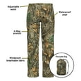 thumbnail image 4 of Blocker Outdoors Shield Men's Packable Camo Rain Pant, Lightweight Waterproof Rain Gear (Realtree Edge, X-Large), 4 of 11