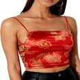 thumbnail image 1 of Women Summer Backless Bandage Cami Spaghetti Strap Cropped Top, 1 of 6
