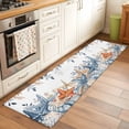 thumbnail image 2 of Runner Rug 2'x6', Blue Coastal Washable Non-Slip Hallway Runner Rugs, Summer Beach Starfish Weeping Eucalyptus Bedside Rugs Floor Mats Carpet Runners for Kitchen Bathroom Laundry Room, 2 of 8