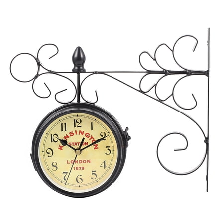 REOFLYUP Retro Wall Clocks for Living Room Decorative Iron Clock 1Pack