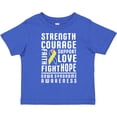 thumbnail image 3 of Inktastic Down Syndrome Awareness Strenth Courage Support Boys or Girls Toddler T-Shirt, 3 of 5