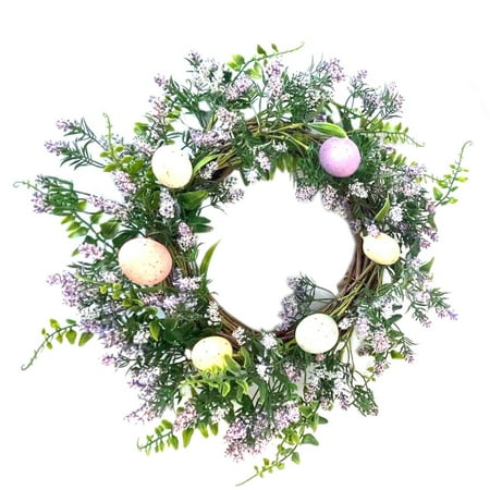 Spring Savings Clearance Items Home Deals! Zeceouar Easter Day Clearance Deals! Easter Artificial LavenderWreath er 14 Inch Green Leaves Summer Fall