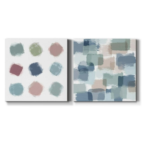 Sunflower Summer I - Premium Gallery Wrapped Canvas - Ready to Hang Set of 2 - 32 x 32 Each