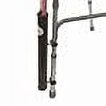 CaneTUBEÂ® Cane Holder for Walker, Rollator and Wheelchair (Black), Walking Cane Attachment for Walkers, Rollators and Wheelchairs with Snap-On Clips and Strap