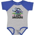 thumbnail image 3 of Inktastic Girl Dinosaur I Love Dinosaurs Girls Baby Bodysuit, 3 of 5