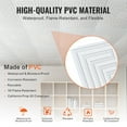 thumbnail image 3 of VEVOR Ceiling Tiles 12-Pack 24 x 24 in PVC Easy Installation White Echo Pattern, 3 of 9