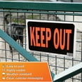 thumbnail image 6 of (5 pack) Hy-Ko 8.5 x 12 inch Plastic Keep Out Sign, Weather Resistant, Bold Orange and Black Color, 6 of 10