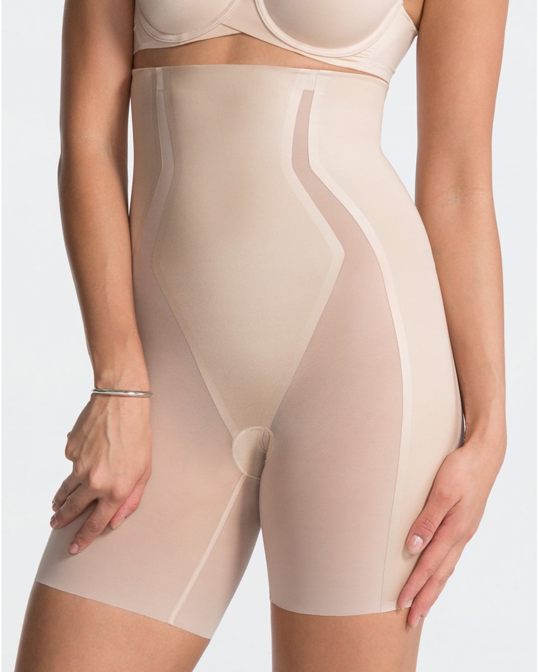 spanx haute contour mid thigh short
