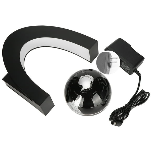 Magnetic Floating Globe C Shape Base LED Light Levitation World Map Ball Ornament 100-240VUS Plug