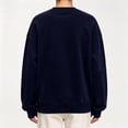 thumbnail image 5 of DISKEBUISS Women's Crew Neck Sweatshirt Long Sleeve Oversized Pullover Top for Fall Winter Casual Solid Shirt, 5 of 6