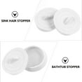 thumbnail image 5 of 12 Pcs Bathtub Stopper Plastic Tub Stopper Shower Drain Plug Sink Hair Stopper, 5 of 6