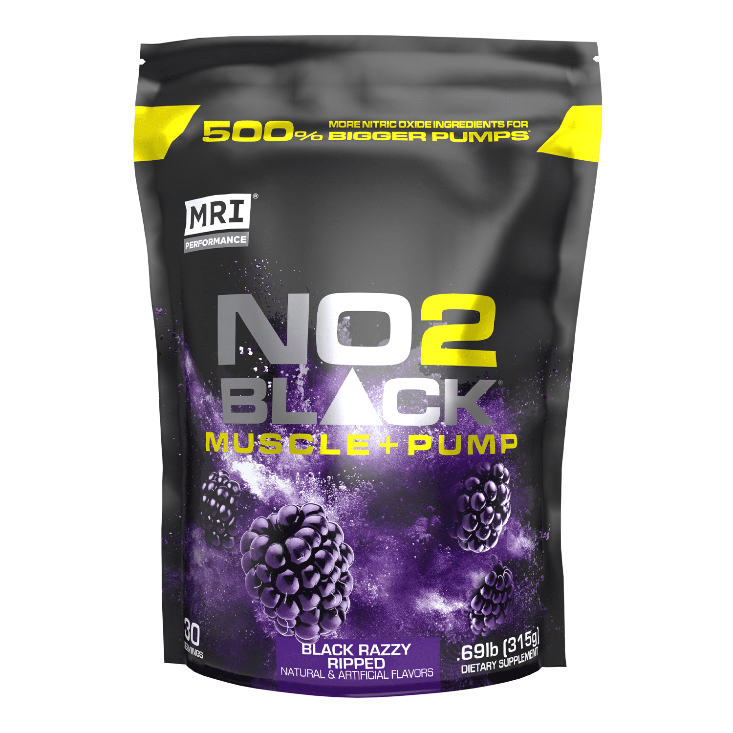 MRI PERFORMANCE NO2 BLACK MUSCLE + PUMP NITRIC OXIDE (BLACK RAZZY