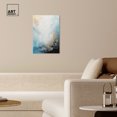 thumbnail image 3 of Blue Sea Of Punta Cana Blue Abstract Canvas Wall Art by Art Remedy, Gallery Wrapped, 16"x24", 3 of 7