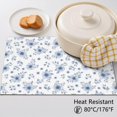 thumbnail image 5 of Placemat, Pioneer Flower Floral Print Pattern Place Mats Table Mat Set Of 2, PVC Washable Placemats for Party Kitchen Dining Decoration, 18x12 Inch, Fade Resistant, 5 of 6
