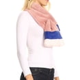thumbnail image 3 of Sakkas Colette Faux Mink Warm Winter Soft Luxurious KeyHole Scarf - 1784-dustypink - One Size Regular, 3 of 5