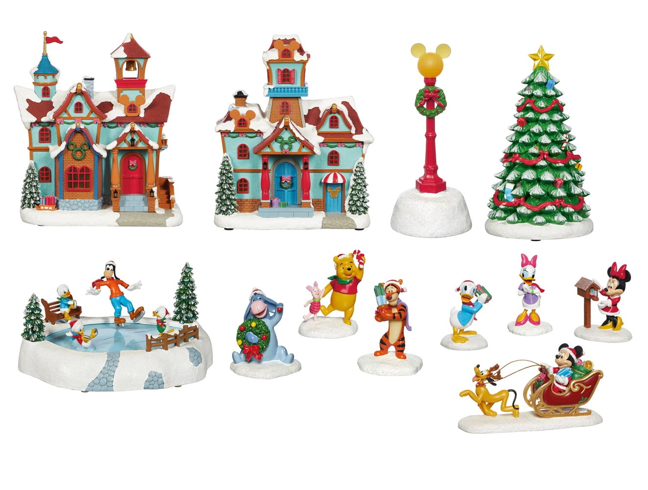 Disney Animated Christmas Village, Lights, Music, 14.9