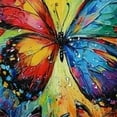 thumbnail image 5 of Autua Butterfly Colors Painting Shower Curtain for Bathroom Decoration with Hooks 100% Polyester Home Bathtubs Bathroom Curtain 60"x72, 5 of 7