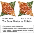 thumbnail image 4 of Orange Sage Green Pillow Covers 20x20 in Dahlias Flowers Fall Decor Thanksgiving Autumn Decorative Couch Pillow Cases Set of 2 Home Decor for Living Room Bedroom Bed Cushion Outdoor, 4 of 6