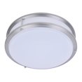 thumbnail image 1 of PLC Lighting 1112SN Plafonnier Kirk 1-Light, Nickel Satiné, 1 of 1