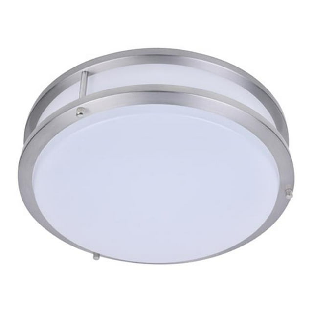 PLC Lighting 1112SN Kirk 1-Light Ceiling Light, Satin Nickel