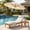 Beige, variant on DRNANLIT Acacia Wood Chaise Lounge, Outdoor Sun Lounge Chair with Adjustable Backrest & Head Pillow, Patio Recliner Set for Poolside Backyard, Brown, 2-Piece
