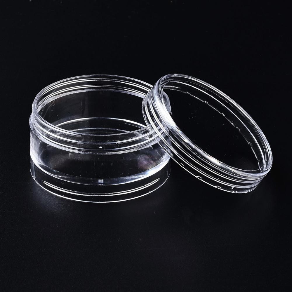 Polystyrene Bead Storage Containers with 5 Compartments Organizer boxes for Jewelry Beads Small Accessories Column Clear 6x12.2cm compartment: 5.4x2cm