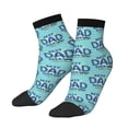 thumbnail image 2 of Bingfone Best Dad Ever Design Patterned Men'S Women'S Casual Cotton Socks, 2 of 9