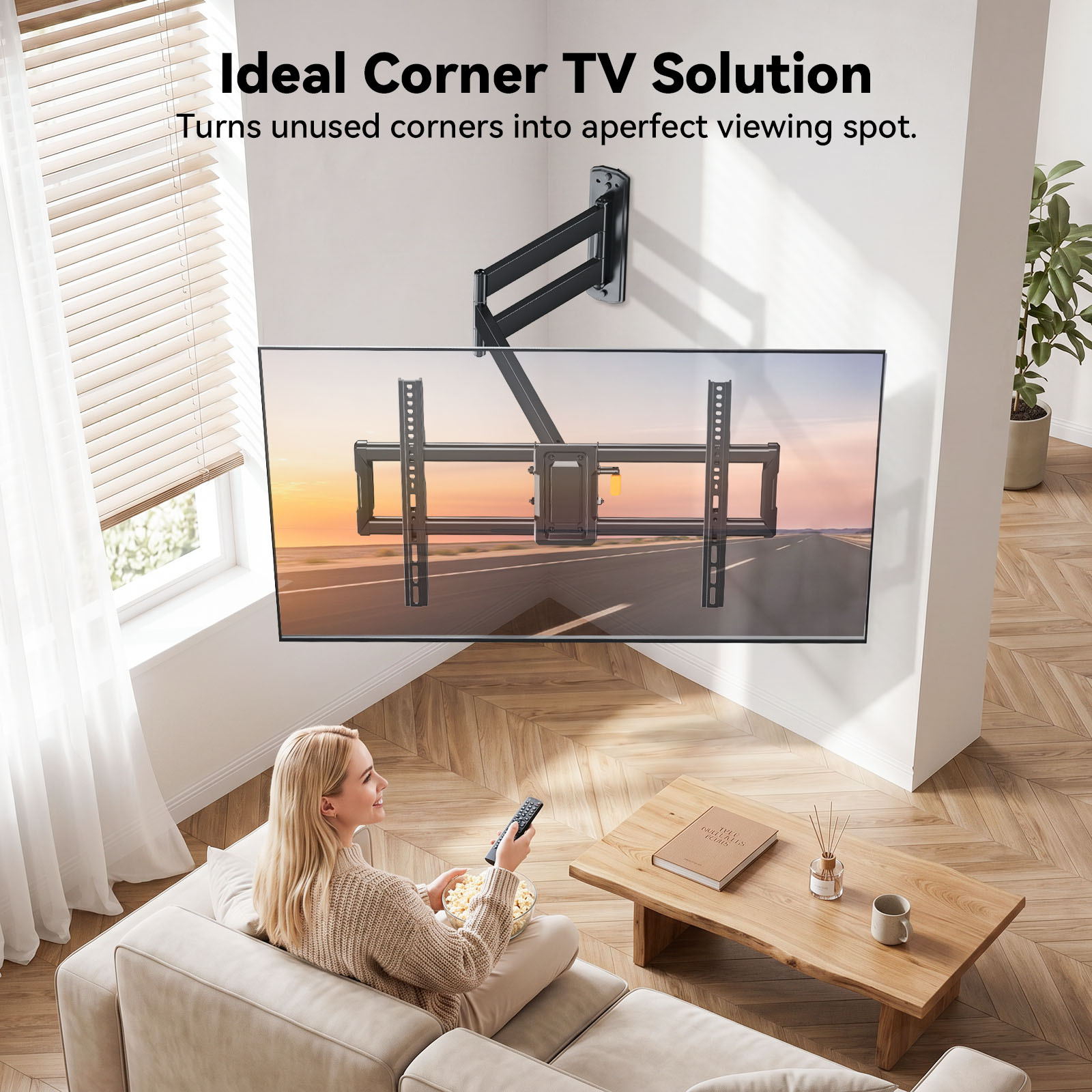 MountFTV Long Arm Full Motion TV Mount for 32-82 Inch TVs photo 6