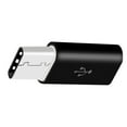 thumbnail image 4 of Inteprter 10 piezas Universal tipo C a Micro USB adaptador compatible con sincronización de datos convertidor de carga USB-C Teléfono y Comunicación Negro PC 1, 4 of 5