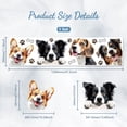 thumbnail image 2 of Window Static Cling Decal Sticker Double-Sided Large Glass Car Windows 1 Sheet Peek-a-Boo Dogs 47.2"x11.8" Waterproof Removable Window Decal, 2 of 7