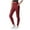 Red, variant on Girls Athletic Leggings with Pockets, Tween Workout Yoga Pants Dance Running Casual Stretchy Tights Pants Black 12-13Y