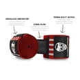 thumbnail image 3 of Gymreapers Knee Wraps (Pair) With Strap for Squats, Weightlifting, Powerlifting, Leg Press, and Cross Training - Flexible 72" Knee Wraps for Squatting - For Men & Women - 1 Year Warranty, 3 of 5