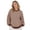 Coffee, variant on Sweater for Women Stripe Open Back Contrast Color Loose Long Sleeve Tops Fall Winter Knit Blouse Daily Wear