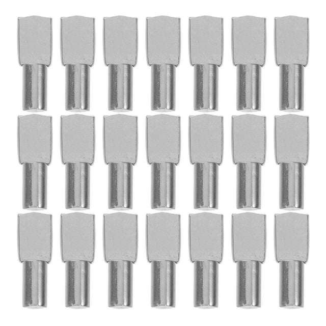 100 Pcs Piquets de Support d'Étagère en Forme de Cuillère pour Armoires et Placards 5mm Épingles d'Étagère en Métal pour Étagères Piquets de Remplacement de Meubles