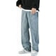 thumbnail image 1 of Pantalones vaqueros holgados Y2K para hombre, estilo hip hop, de pierna recta, lavados, vintage, para adolescentes, para patineta, ropa de calle, 1 of 5