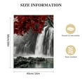 thumbnail image 2 of Nawypu  Waterfall Picture Prints Black and Red Wall Art Autumn Forest Tree Landscape Painting Nature Canvas Artwork for Home Office Bathroom Living Room Decor, 2 of 5