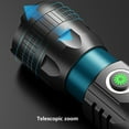 thumbnail image 3 of Linterna LED 10000 lúmenes Chip M77 recargable | Linterna de alta potencia con zoom de 4 modos | Aluminio de aviación IPX6 resistente al agua | USB recargable | Uso de emergencia al aire libre |, 3 of 7