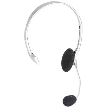 Country Singer Costume - Pop Singer Telemarketer Pit Crew Silver Microphone Headset Costume Accessory